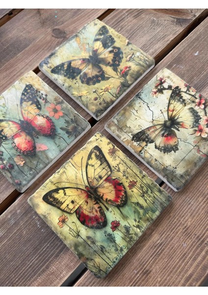 Doğaltaş Bardak Altlığı - 4'lü Set 10 x 10 cm fiyatları