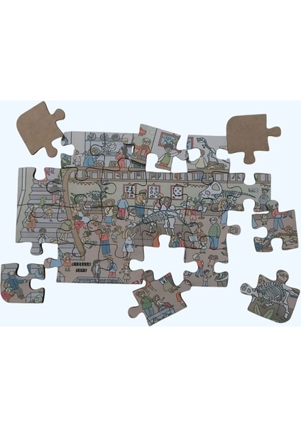 Paleontological Museum - Paleontoloji Müzesi / Small Puzzle 3-7 Yaş 24 Parça