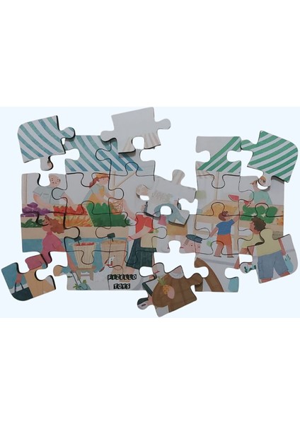 Farmers Market - Çiftçi Pazarı / Small Puzzle 3-7 Yaş 24 Parça fiyatları