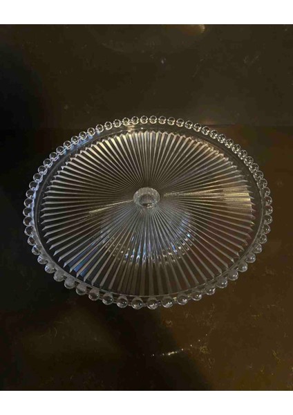 Ayaklı Cam Sunumluk 28 cm modelleri