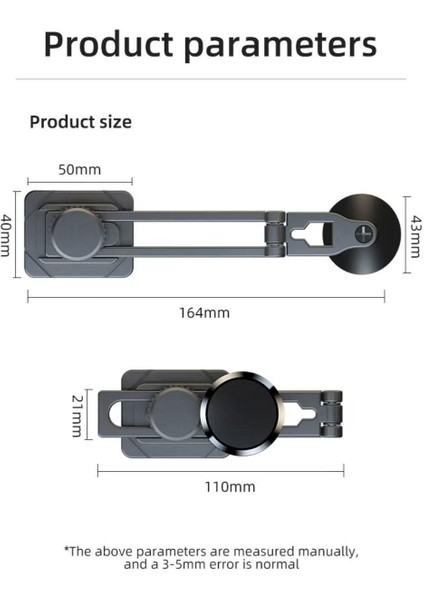 Raylı Katlanabilir Manyetik Telefon Tutucu Araç Içi, Ev & Ofis Için Her Yere Uygun Güçlü Tutucu fırsatları
