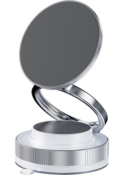 Araba Araç Içi Telefon Tutucu Güçlü Vakum Tabanlı Manyetik Katlanabilir Mini Güçlü Tutucu Beyaz