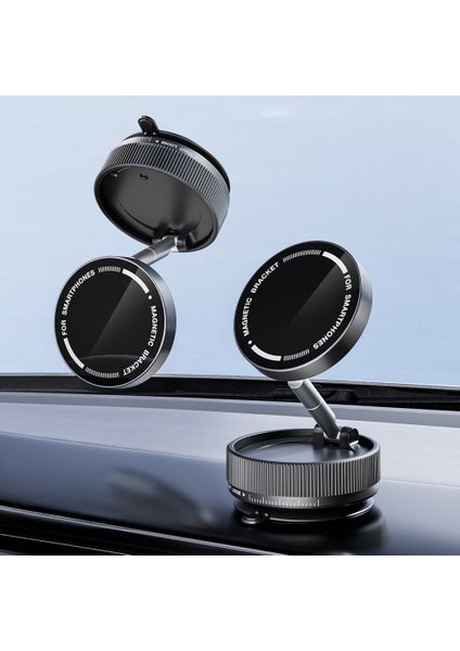 Araba Araç Içi & Ev Içi Tüm Yüzeylerde Güçlü Sabitleme Manyetik ve Vakum Tabanlı 360° Telefon Tutucu