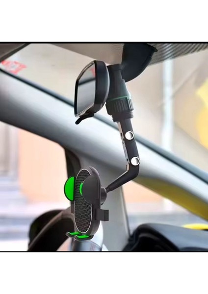 Araba Araç Içi Dikiz Aynası Telefon Tutucu Ayarlanabilir Kıskaçlı, Görüş Engellemez, Şık ve Pratik fırsatları