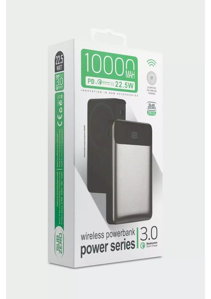 PR110 10.000 Mah Magsafe Uyumlu Kablosuz & 22.5W Hızlı Powerbank