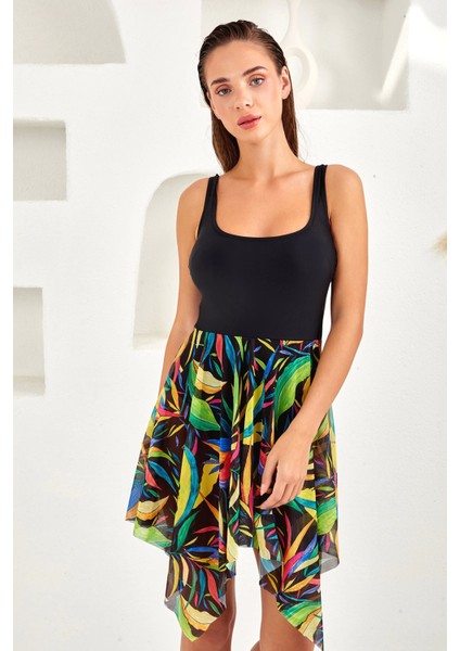 4120 Tül Detaylı Elbise Mayo fiyatları