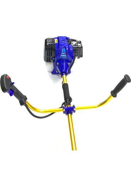 Turbo Motorlu Benzinli Yan Tırpan Toprak Çapalama Makinesi Çift Çapa Başlıklı Set