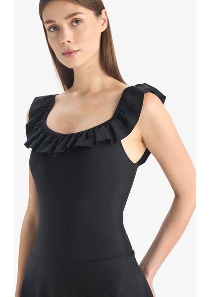 Yeni Sezon Regular Fit Etekli Mayo-Fall In Love fırsatları