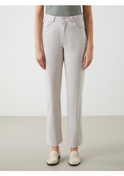 Yeni Sezon Standart Fit Gabardin Kadin Pantolon - S5M961Z8