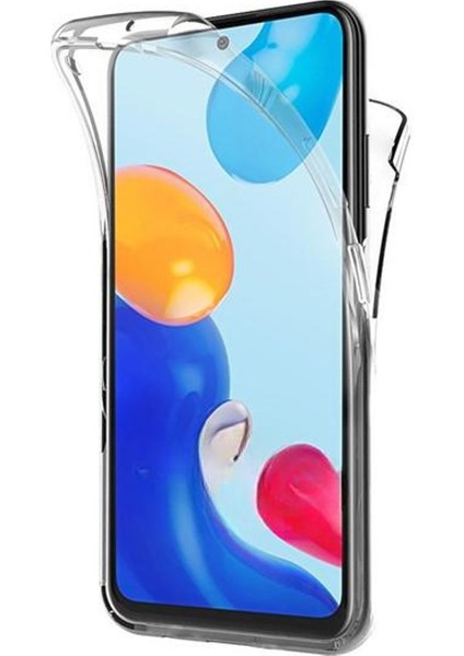 Xiaomi Redmi Note 11 Pro Uyumlu Ön Arka 360 Tam Koruma Şeffaf Soft Silikon Kılıf