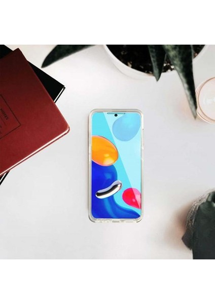 Xiaomi Redmi Note 11 Pro Uyumlu Ön Arka 360 Tam Koruma Şeffaf Soft Silikon Kılıf