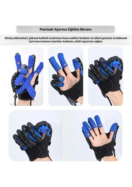 Sağ El -El Rehabilitasyon Robotu - Parmak Egzersiz - Fiziktedavi Destekli Akıllı Eldiven fırsatları