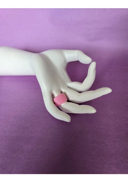 Pembe Silikon Yüzük 11 Numara