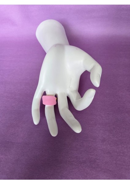 Pembe Silikon Yüzük 11 Numara
