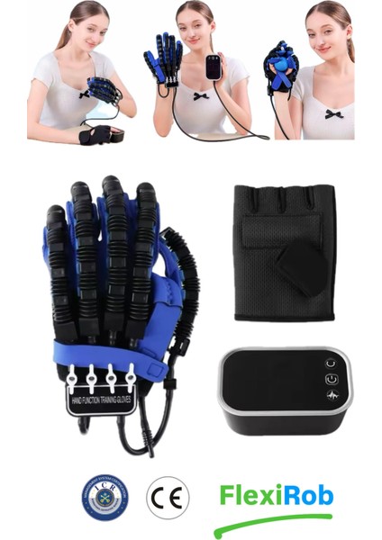 Sol El - El Rehabilitasyon Robotu - Parmak Egzersiz - Fizik Tedavi Destekli Akıllı Eldiven