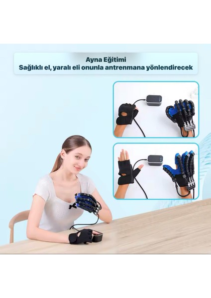 Sol El - El Rehabilitasyon Robotu - Parmak Egzersiz - Fizik Tedavi Destekli Akıllı Eldiven