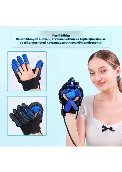 Sol El - El Rehabilitasyon Robotu - Parmak Egzersiz - Fizik Tedavi Destekli Akıllı Eldiven