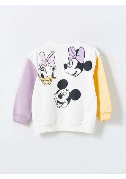 Yeni Sezon Minnie Mouse Baskili Kiz Bebek Sweatshirt ve Tayt 2'li - S54798Z1 indirimleri