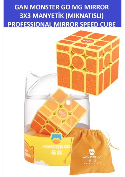 Gan Mg Mırror Manyetik Mıknatıslı Profesyonel Magıc Speed Cube -Gan Mg Mırror Ayna Zeka Sabır Küpü