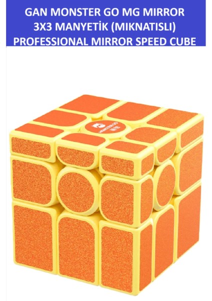 Gan Mg Mırror Manyetik Mıknatıslı Profesyonel Magıc Speed Cube -Gan Mg Mırror Ayna Zeka Sabır Küpü