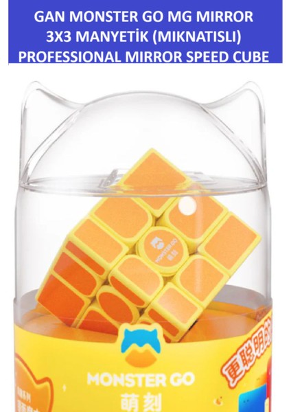 Gan Mg Mırror Manyetik Mıknatıslı Profesyonel Magıc Speed Cube -Gan Mg Mırror Ayna Zeka Sabır Küpü