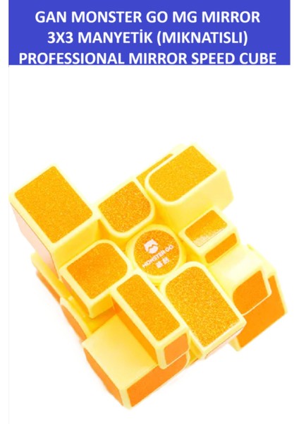 Gan Mg Mırror Manyetik Mıknatıslı Profesyonel Magıc Speed Cube -Gan Mg Mırror Ayna Zeka Sabır Küpü