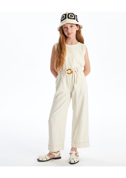 Yeni Sezon Beli Lastikli Kiz Cocuk Pantolon - S5ET85Z4