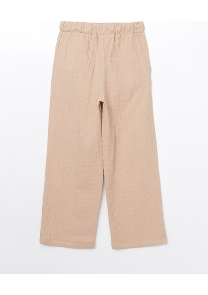 Yeni Sezon Beli Lastikli Dokulu Kiz Cocuk Pantolon - S5HL60Z4