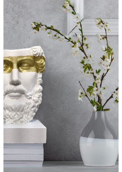 Sonsuzluğun Yüzü (Visage D'éternité) - Dekoratif ve Hediyelik Beton Antik Yüz Heykeli