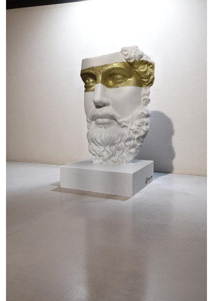 Sonsuzluğun Yüzü (Visage D'éternité) - Dekoratif ve Hediyelik Beton Antik Yüz Heykeli fırsatları