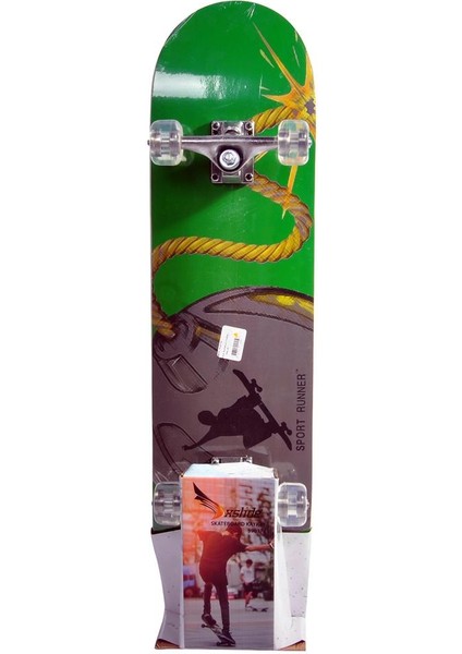 Skateboard Kaykay-Yeşil-Siyah