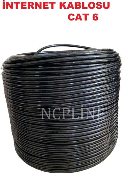 200 Metre Cat 6 Dış Ortam Internet Modem Kablosu 200M Dayanıklı Sağlam Iki Kat Korumalı Ethernet Kablosu 200 Iç Dış Mekan Uyumlu