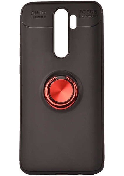 Xiaomi Redmi Note 8 Pro Kılıf Siyah-Kırmızı Draco Yüzüklü Silikon Orijinal Esnek Ince Geliştirilmiş Dayanıklı Darbe Karşıtı Koruyucu Yeni Nesil Tasarım (Xiaomi Redmi Note 8 Pro, Siyah-Kırmızı)