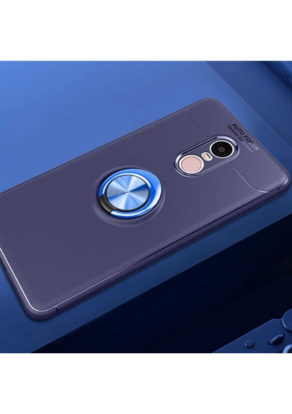 Xiaomi Redmi Note 4x Kılıf Lacivert-Mavi Draco Yüzüklü Silikon Orijinal Esnek Ince Geliştirilmiş Dayanıklı Darbe Karşıtı Koruyucu Yeni Nesil Tasarım (Xiaomi Redmi Note 4x, Lacivert-Mavi)