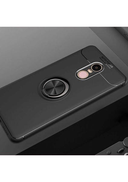 Xiaomi Redmi Note 4x Kılıf Siyah-Siyah Draco Yüzüklü Silikon Orijinal Esnek Ince Geliştirilmiş Dayanıklı Darbe Karşıtı Koruyucu Yeni Nesil Tasarım (Xiaomi Redmi Note 4x, Siyah-Siyah)