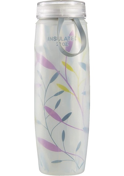 Bottle Ergo Insulated Graphic Termos 0.65 Litre-Pembe-Yeşil