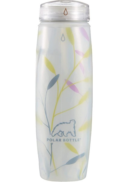 Bottle Ergo Insulated Graphic Termos 0.65 Litre-Pembe-Yeşil