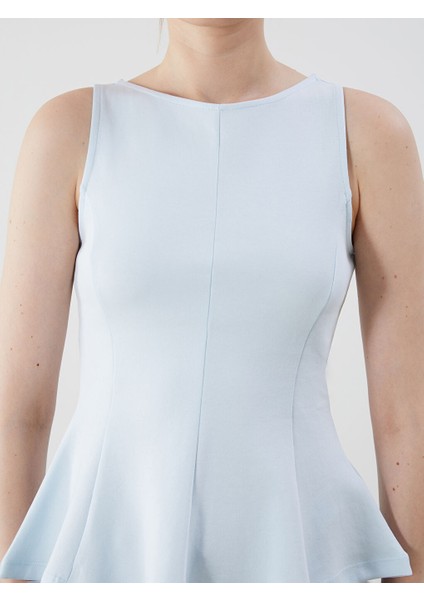 Yeni Sezon Kayik Yaka Peplum Bluz - S5OR43Z8