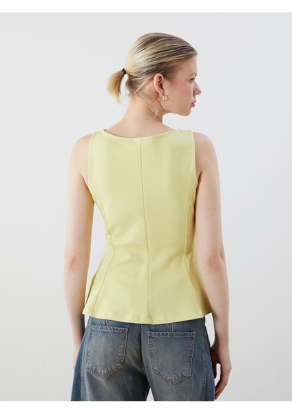 Yeni Sezon Kayik Yaka Peplum Bluz - S5OR43Z8