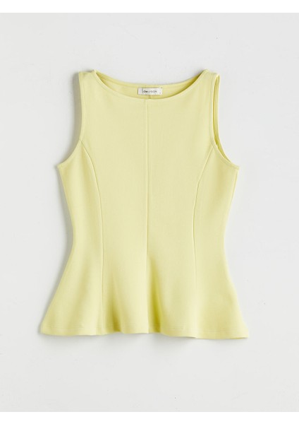 Yeni Sezon Kayik Yaka Peplum Bluz - S5OR43Z8