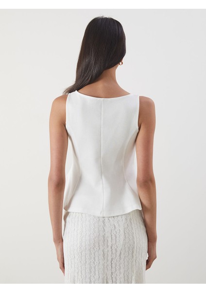Yeni Sezon Kayik Yaka Peplum Bluz - S5OR43Z8