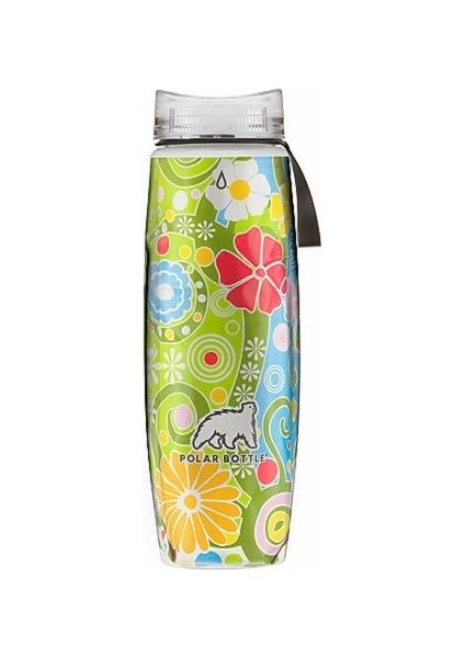 Bottle Ergo Insulated Graphic Termos 0.65 Litre-Yeşil
