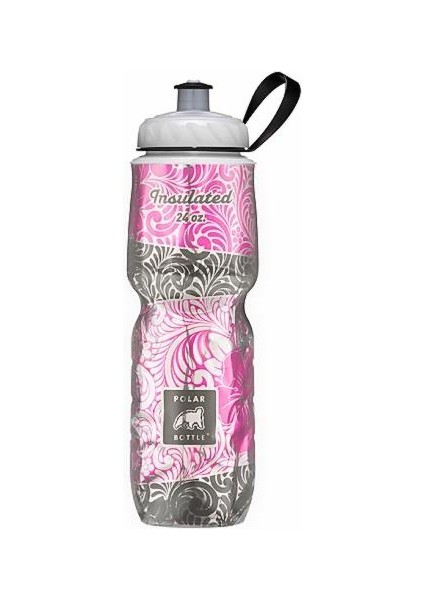 Bottle Insulated Graphic Termos 0.70 Litre-Pembe