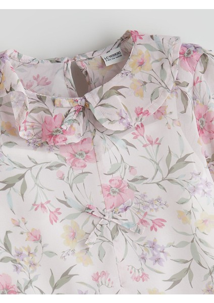 Yeni Sezon Bebe Yaka Cicekli Kiz Cocuk Bluz - S5M159Z4 fiyatları