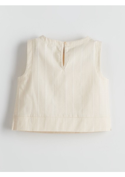 Yeni Sezon Bisiklet Yaka Kiz Cocuk Crop Bluz - S5ER92Z4