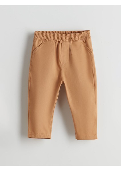 Yeni Sezon Beli Lastikli Basic Erkek Bebek Pantolon - S55424Z1