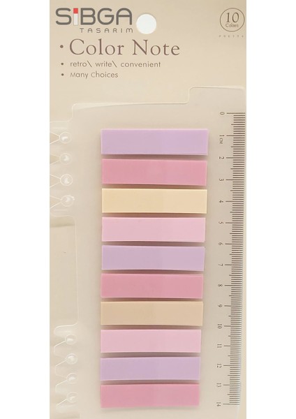 Şeffaf Renkli Postit Post-It Post It. Kitap Ayracı Ayraç Postit Sticker Not Kağıdı 200 Yaprak