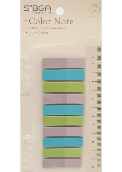 Şeffaf Renkli Postit Post-It Post It. Kitap Ayracı Ayraç Postit Sticker Not Kağıdı 200 Yaprak