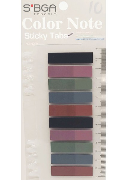 Şeffaf Renkli Postit Post-It Post It. Kitap Ayracı Ayraç Postit Sticker Not Kağıdı 200 Yaprak