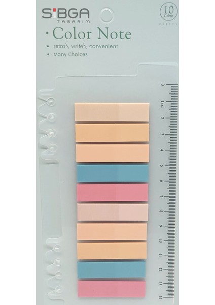 Şeffaf Renkli Postit Post-It Post It. Kitap Ayracı Ayraç Postit Sticker Not Kağıdı 200 Yaprak